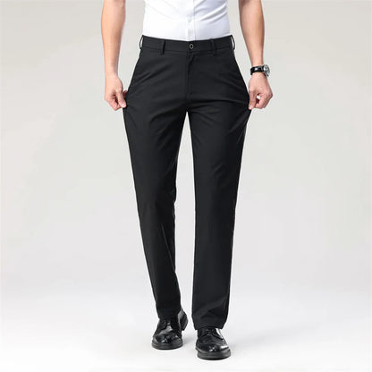 Men's Casual Pants: Breathable & Lightweight for Summer Comfort Business Casual Men's Work Trousers