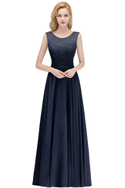 Chiffon Lace Long Evening Dresses For Women 2023 Dusty Pink Sexy V Back Formal Party Prom Gowns With Sashes Vestido De Fiesta