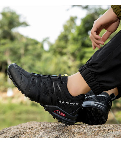 Sapatos de Caminhada Masculinos e Femininos Impermeáveis para Exteriores Tênis de Treino com Cadarço para Escalada Trekking Tênis de Montanha para Caminhada e Caça Tênis Táticos