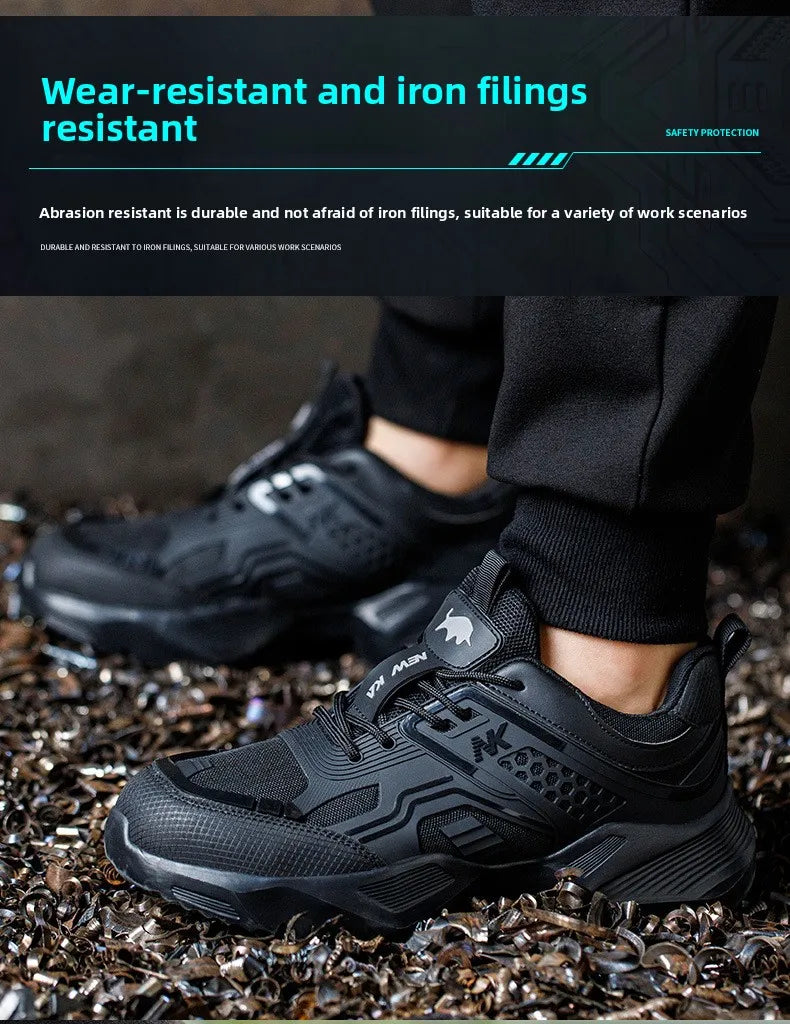 Labor Protection Shoes Are Lightweight Odor Resistant Breathable Smash Resistant Puncture Resistant Wear-resistant Safe for Work