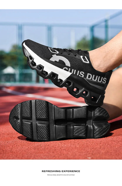 Tênis Masculino com Amortecimento para Corrida Tênis Esportivo Leve Casual Masculino Antiderrapante Tênis Esportivo para Viagens ao Ar Livre Caminhada