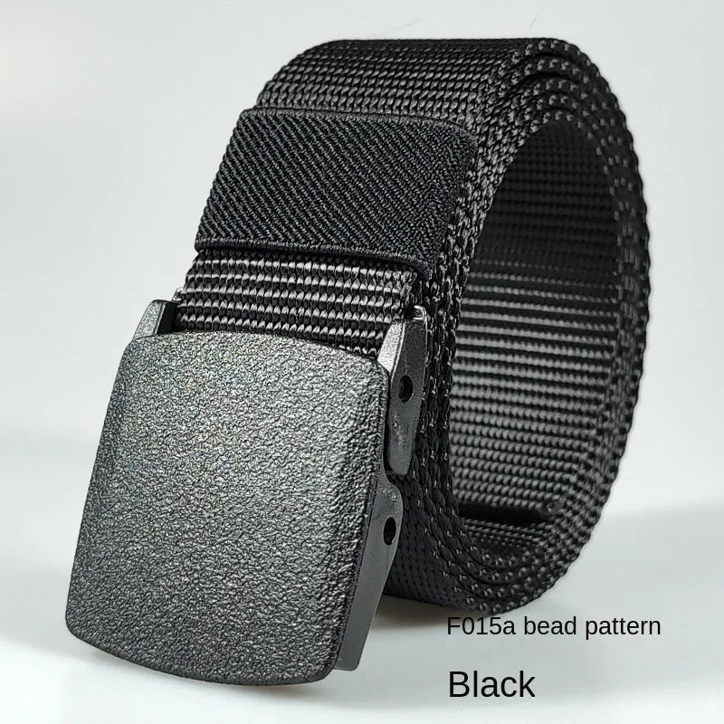 White Automatic Buckle Nylon Army Tactical Men Belt Military Waist Canvas Belt Outdoor Strap Travel Jeans Black Belts for Women