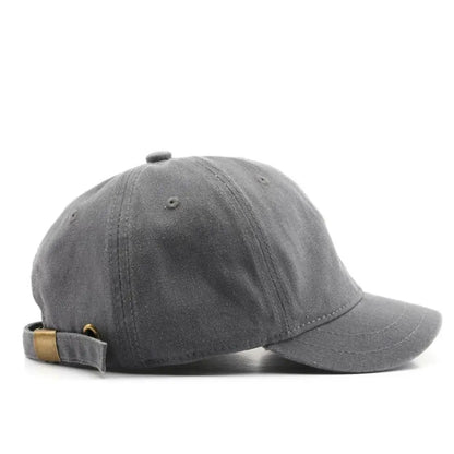 Short brim Baseball Cap Fashion Adjustable Solid Color Peaked Cap Washed Cotton Bucket Panama Cap Summer