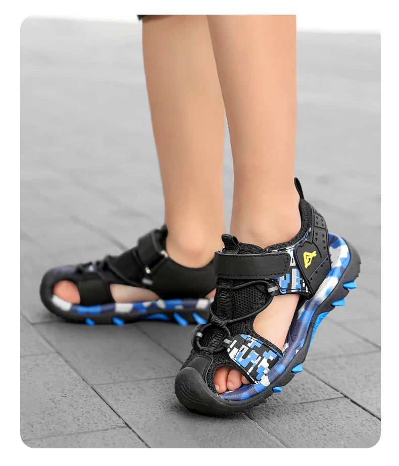 Summer Boys Sandals Casual Children Kids Outdoor Shoes Rubber School Breathable Open ToeBoy Beach Fashion Sandal