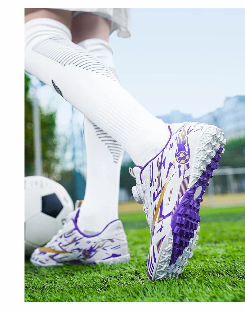 New Men Kids Soccer Shoes Football Boots Ultralight Match Grass Boys Professional Cleats Non-Slip Training Shoes Drop Shipping