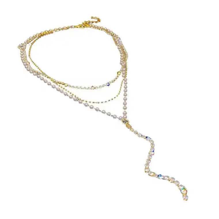 Heart Shape Pendant Necklaces Silver Color 5A Cubic Zirconia Minimalist Style Clavicle Chain Women And Girl Jewelry