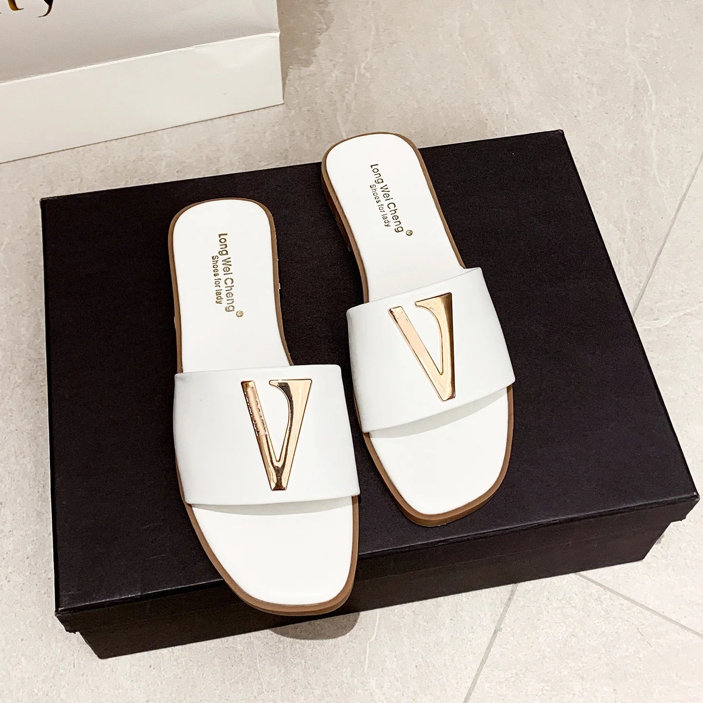 High Quality PU Purses And Sandals Sets Flat Shoes And Bag Set Matching Handbags For Women Slippers Flip Flops Women Shoes