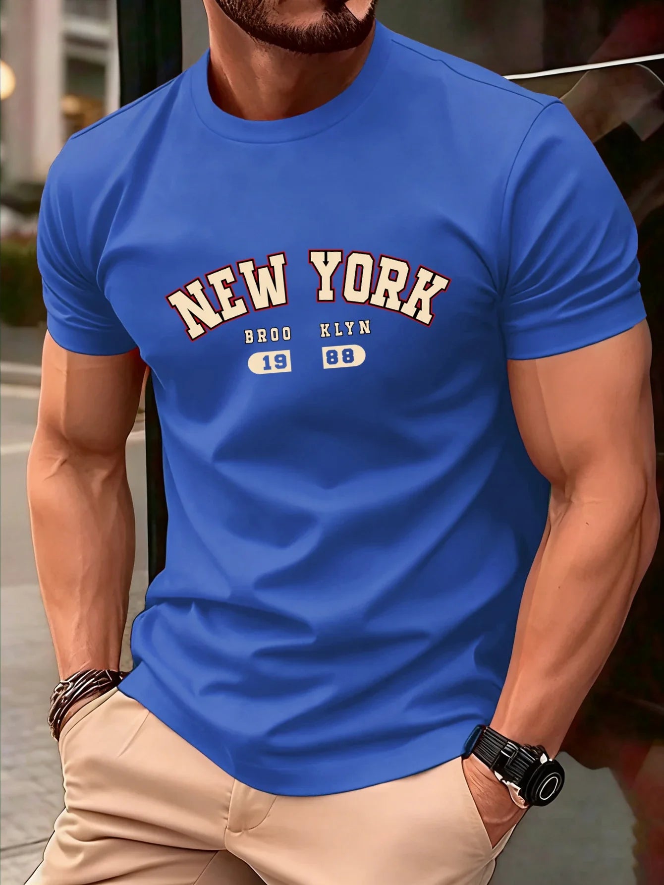 New York Brooklyn 1988 Letter Design Men T-Shirts Fashion Short Sleeve All-Match Cotton Soft T Shirt Summer Unisex Loose Clothes