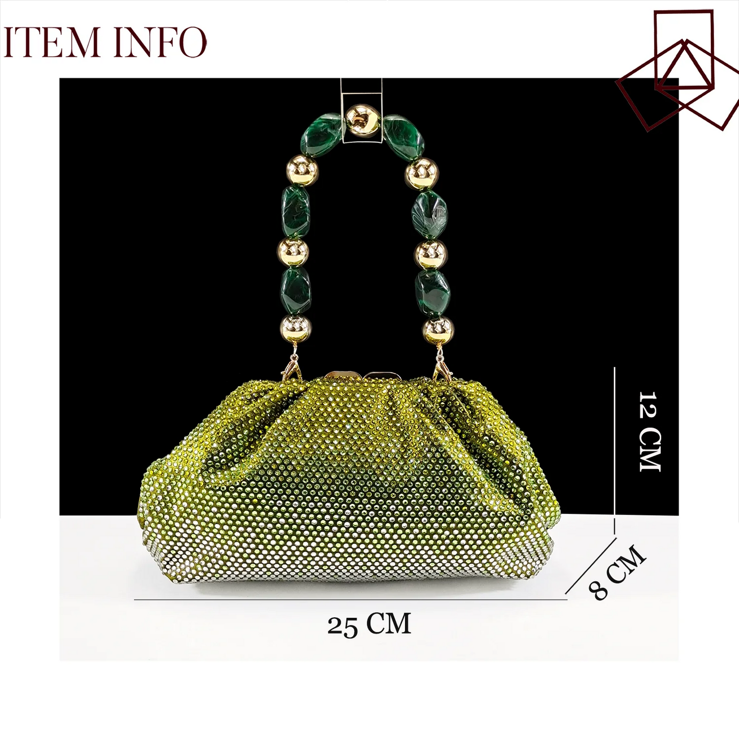Italian Fashion Pointed Toe Women High Heel Shoes Mixed Color Effect Rhinestone Decoration Shoes And Bag Set