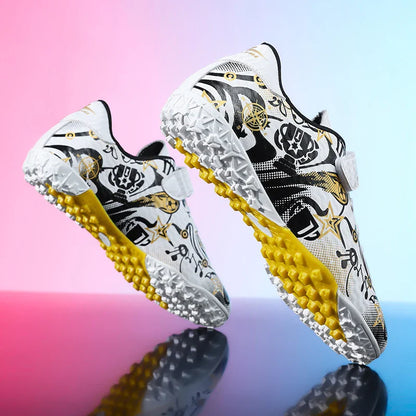 New Youth Soccer Shoes Kids Football Boots Professional Training Non-Slip Indoor Outdoor Futsal Cleats Sneakers Breathable 28-39