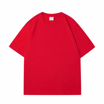 WAVLATII Nova Camiseta Feminina de Algodão Lisa Verde Escuro Oversized Casual Macia Unissex Manga Curta Verão