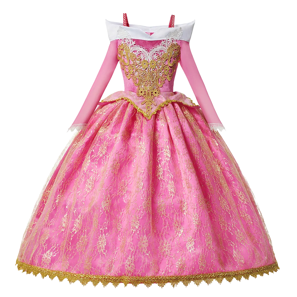 Cinderella Anna Elsa Costume Children Princess Dress for Girls Kids Cosplay Snow White Christmas Carnival Party Disguise Outfit