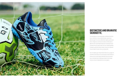 Children Soccer Shoes Sports Society Field Boy Football Shoes Futsal Fast Indoor Sneaker Original Ankle Cleats Football Boots