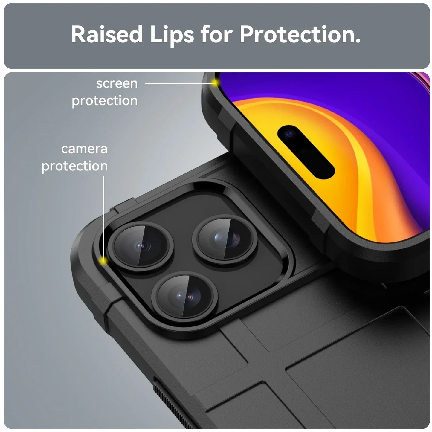 Rugged Shield Military Grade Drop Protection Protective Phone Case For iPhone 14 15 Plus 16 Pro Max 17 Air Shockproof Cover