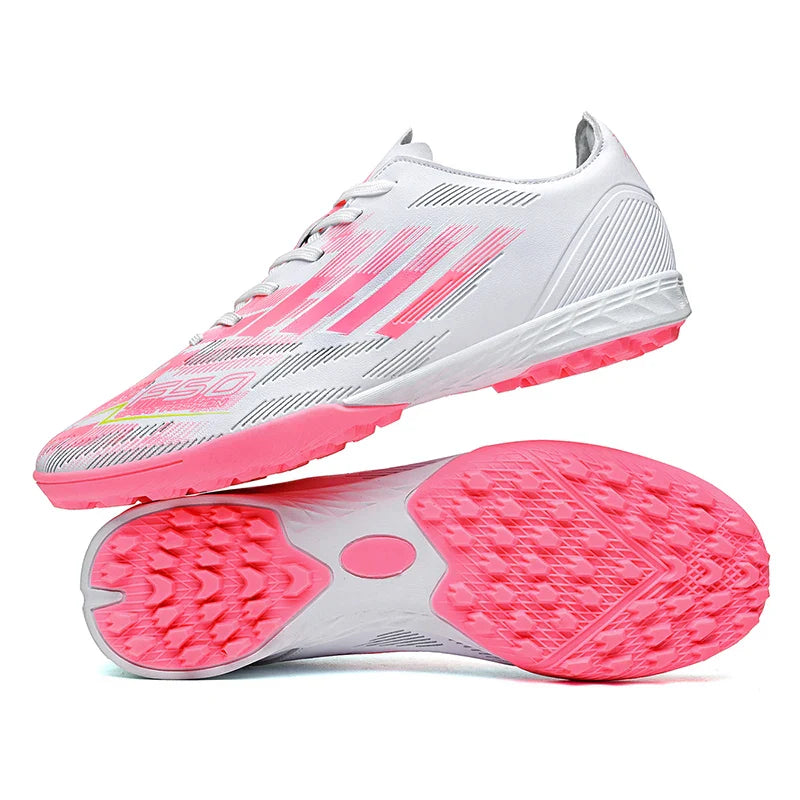 Soccer Cleats for Men Women Breathable Cushioned Insole Anti-Slip Football Shoes for AG/TF Outdoor Sports Boots