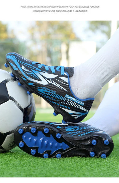 Outdoor Children's Football Shoes Low-cut Kids Soccer Shoes Sports Shoes Comfy Non-Slip Training Shoes For Boys Futsal Sneakers