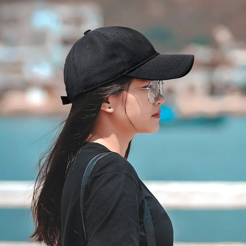 Custom Logo Hat For Women Men Soft Top Cotton Baseball Cap Adult Outdoor Adjustable Dad Hats Snapback Hat Summer Sports Sun Cap