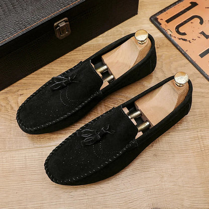 Fashion Men Casual Shoes Suede Breathable Comfort Slip-on Mens Driving Shoes Luxury Brand Men Loafers Mens Lazy Shoes Moccasins