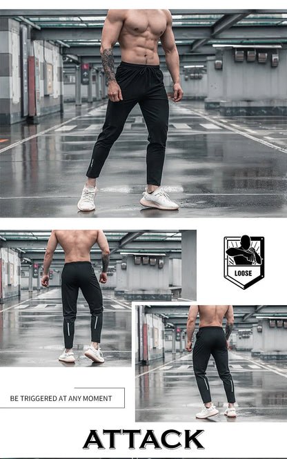 High Quality Men Running Fitness Sweatpants Male Casual Outdoor Training Sport Long Pants Jogging Workout Trousers Bodybuilding