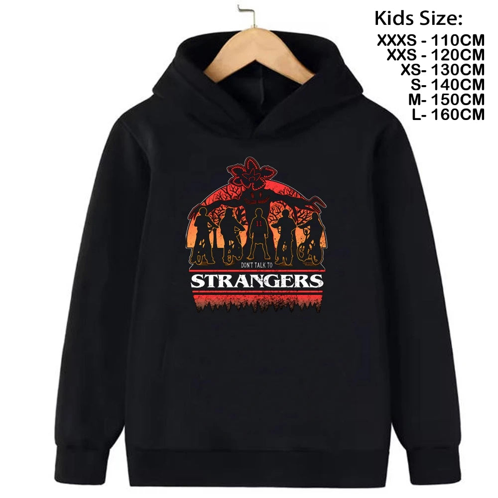 Hoodies Kids Cartoon Anime Print Clothes Streetwear Basic Boys Tops Children Sweatshirts