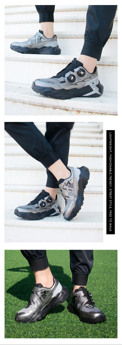 New Four-Season Safety Work Shoes, Steel Toe Anti-Smash & Anti-Penetration, Quick-Turn Buckle, Tech-Style Lightweight Wear-Resis