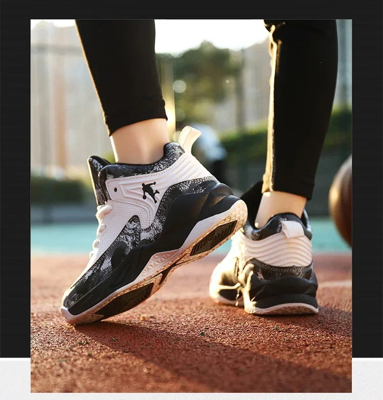 Basketball Shoes for Kids Sneakers New Boys Brand Thick Sole Non-slip Children Sports Shoes Child Boy Basket Trainer Shoes