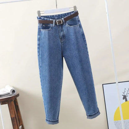 High-Waisted Straight-Leg Slimming Jeans