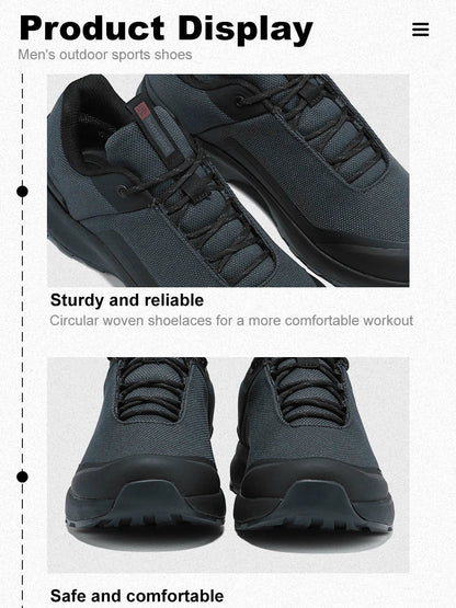 Men Hiking Shoes Classic Business High Quality Male Trekking Climbing Sneakers Non-slip Luxury Designer Outdoor Shoe