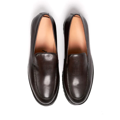 Fashionable Men Formal Shoes Genuine Leather Handmade High Heels Thick Shoes Classic Wedding Office Men's Formal Business Shoes