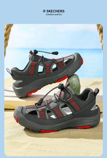 Summer New Children's Outdoor Beach Sandals Anti slip and Wear Resistant Mountaineering Shoes Fashion Casual Breathable Sandals