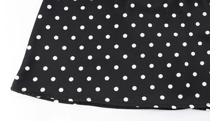 Dot Prints Halter Backless Sleeveless Elegant Party Outfits Women Dresses Summer Sheath Fashion Female Bodycon Trendy