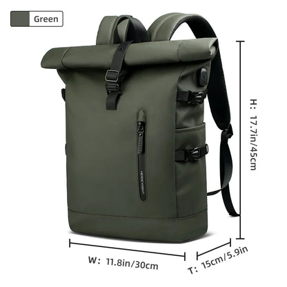Large 15.6 Inch Laptop Backpack Men Anti-Theft Travel Backpack for Business University Bicycle School Backpack With USB Port