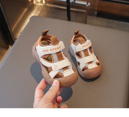 Summer Children Beach Sandals Boys Breathable Mesh Sport Sandals Baby Soft Light Kindergarten Cool Shoes