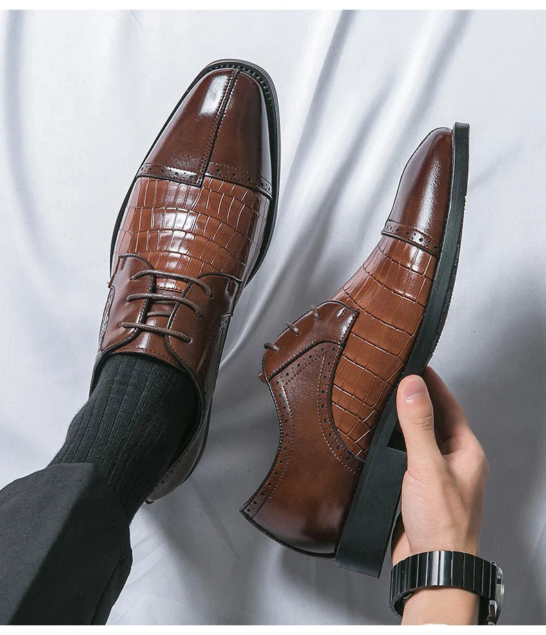 Classic Casual Business Shoes For Men High Quality Social Wedding Formal Leather Shoes Male British Men's Dress Shoes