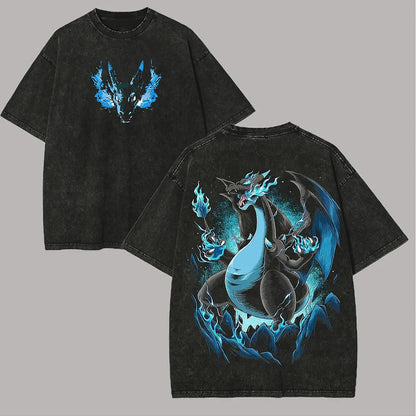 Washed Retro Short Sleeve T-Shirt Casual Summer Wear Men's Comfortable Short Sleeve Half Sleeve Sports Popular Top
