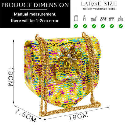 Italian Design Luxury Women's Shoes And Clutch Green Full Diamond Decoration Metal Closure Bag for Party