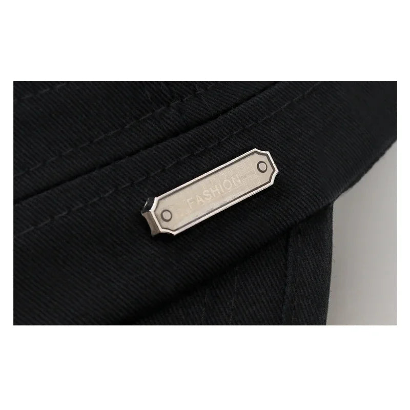 Spring and Summer Simple Cotton Adjustable Cadet Flat Cap Sun Hat Trucker Caps Dad Hats