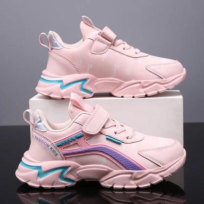Kids Casual Boys Shoes Soft Sole Kids Shoes Non-slip Sneakers Shoes Outdoor Student's Children Pink Girls Sport Walking Footwear