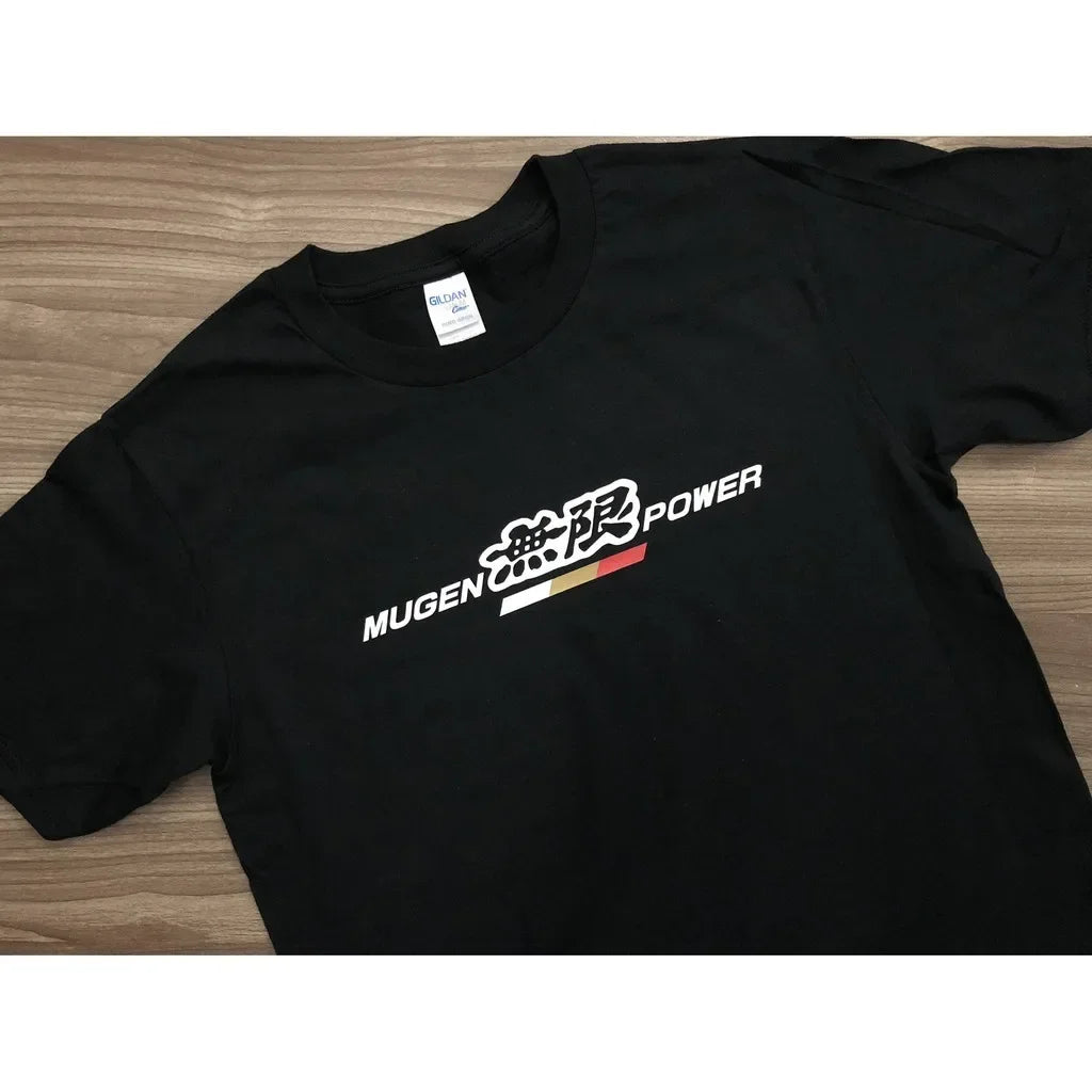 MUGEN POWER JDM Modified Men's T-Shirt - Classic Racing Logo Print Casual Riding and Car Enthusiast Streetwear