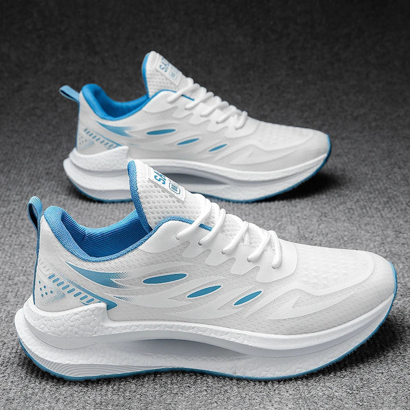 Men's Breathable Sports Shoes Spring New Mesh Casual Fashion Versatile Trendy Men's Shoes Summer Running Shoes Suitable for Outdoor Sports
