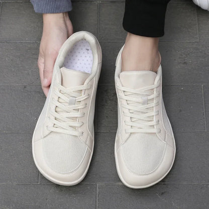 Wide Toe Casual Shoes for Men and Women Barefoot Soft Sole Flats Non Slip Walking Footwear Plus Size Comfortable