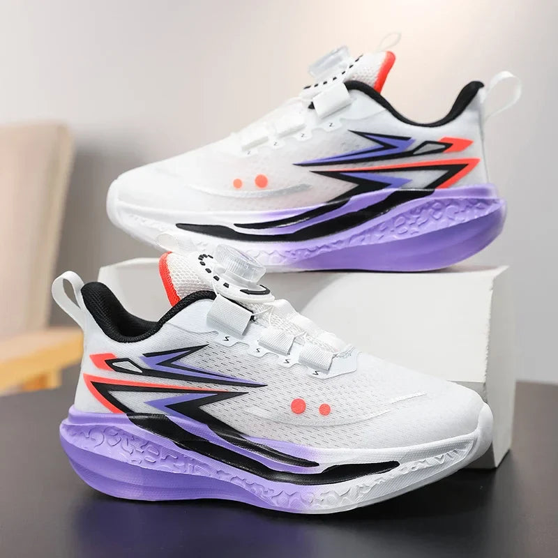 Children's Basketball Shoes Kids Sneakers Non-slip Boys Girls Basketball Boots Outdoor Ultralight Running Trainers Mesh Sneakers