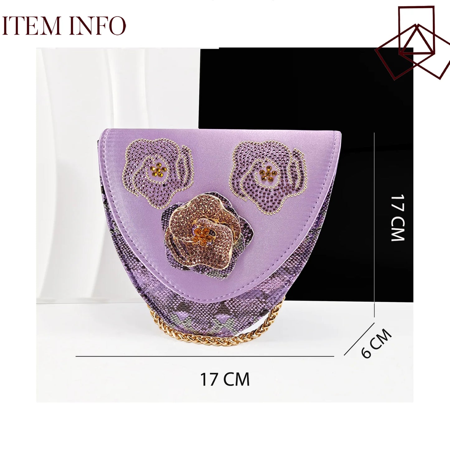 Elegant Lilac Color Women's Heels Handbag Set Rhinestone Embellished Designer Shoes for Weddings Special Events