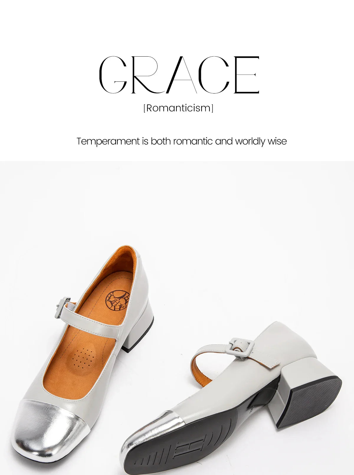 Women's High Heels New High Quality Sheep Leather Women's Shoes Simple Beige Mary Jane Shoes Comfortable