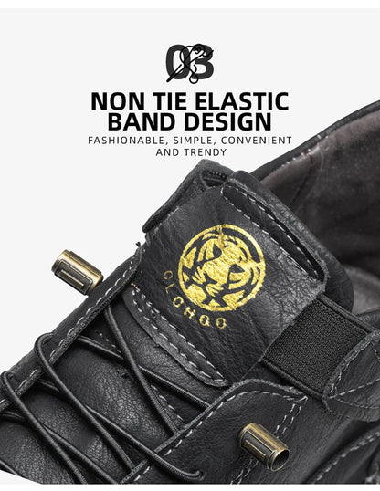 Handmade Men's High-Top Sport Casual Boots Breathable Outdoor Wear with Extended Size Options Classic Ankle Boots