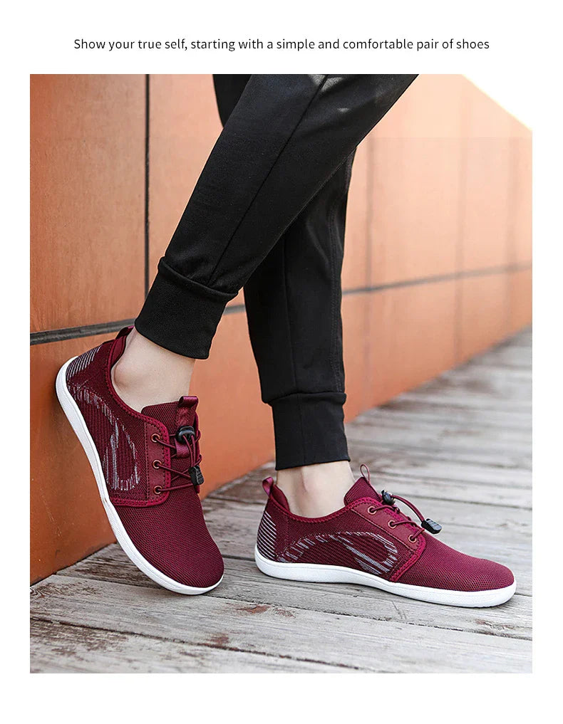New Unisex Wider Shoes Breathable Mesh Men Barefoot Wide-toed Shoes Brand Flats Soft Zero Drop Sole Wider Toe Sneakes Large Size