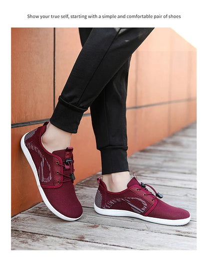 New Unisex Wider Shoes Breathable Mesh Men Barefoot Wide-toed Shoes Brand Flats Soft Zero Drop Sole Wider Toe Sneakes Large Size