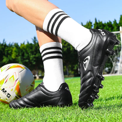 New Men Football Boots Futsal Soccer Shoes TF FG Grass Cleats Comfortable Outdoor Training Shoes Match Breathable Sport Indoor