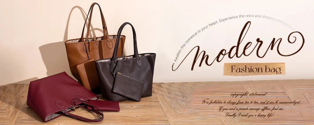 Women's Tote Bag 2026 Spring New Brown Magnetic Buckle Storage Bag Large Capacity Commuter Chain Bag