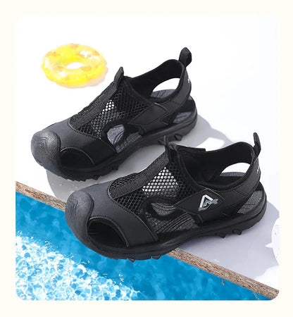 Summer Children Comfortable Sport Water Sandals Outdoor for Boys and Girls Casual Closed Toe Anti-Collision Walking Sandials